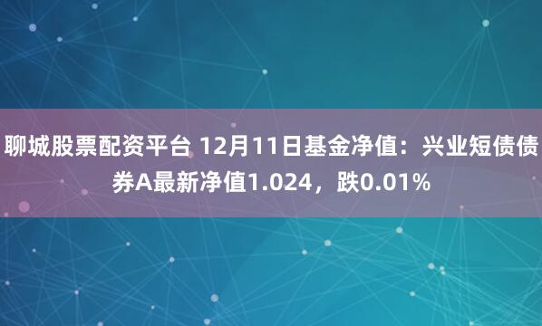 聊城股票配资平台 12月11日基金净值：兴业短债债券A最新净值1.024，跌0.01%