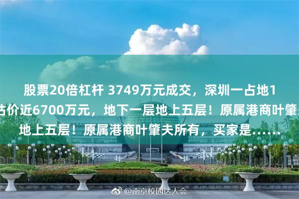 股票20倍杠杆 3749万元成交，深圳一占地10亩独栋别墅拍